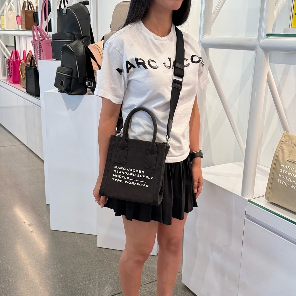 (new+tag) The Marc Jacobs canvas supply crossbody bag black - Picture 3 of 17